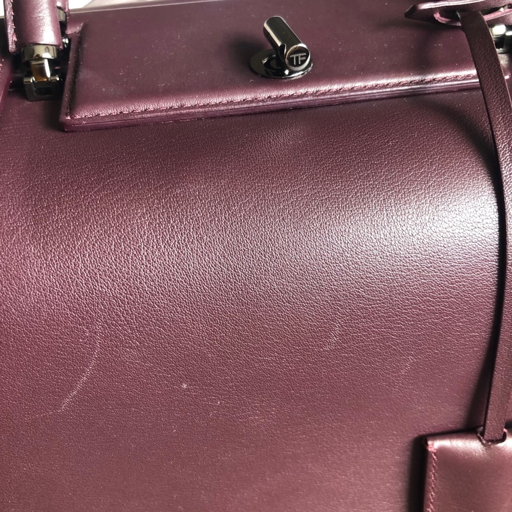 TOM FORD India Medium purple Leather Satchel Bag - Picture 13 of 16